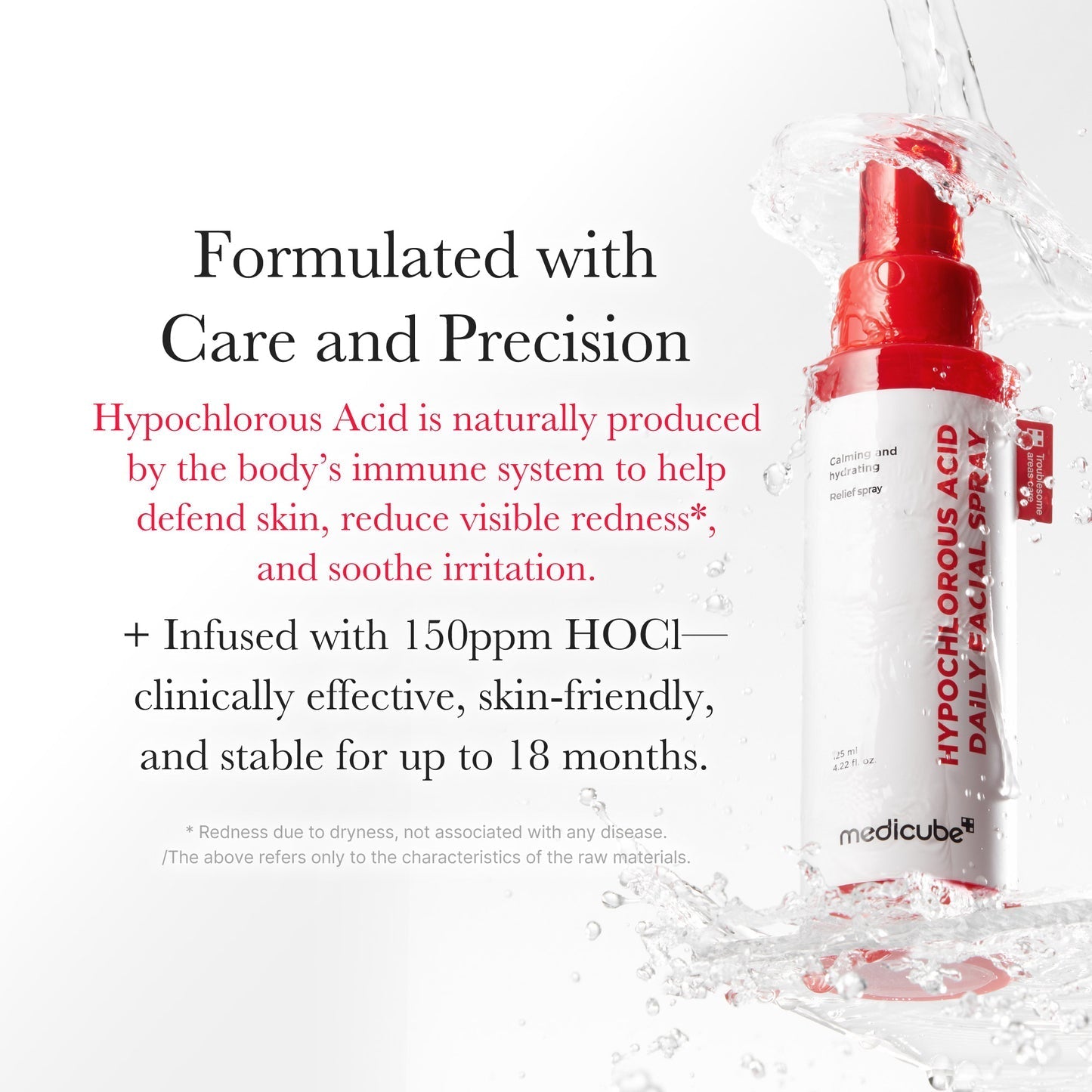 Medicube Hypochlorous Acid Daily Facial Spray 125ml | Acne & Redness Care