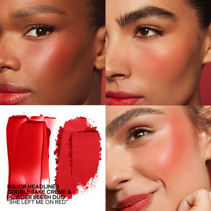 Mini Major Headlines Double-Take Crème & Powder Blush Duo