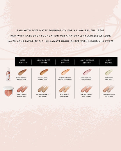Fenty Beauty Liquid Killawatt Fluid Freestyle Highlighter — Honey Hawtie