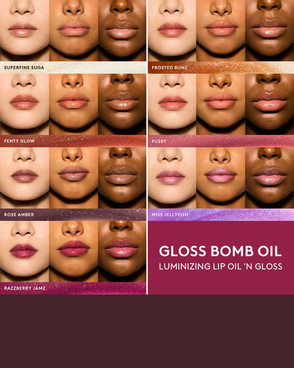 Fenty Beauty Gloss Bomb Oil Luminizing Lip Oil 'N Gloss — Razzberry Jamz