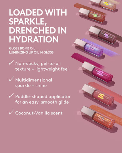 Fenty Beauty Gloss Bomb Oil Luminizing Lip Oil 'N Gloss — Razzberry Jamz