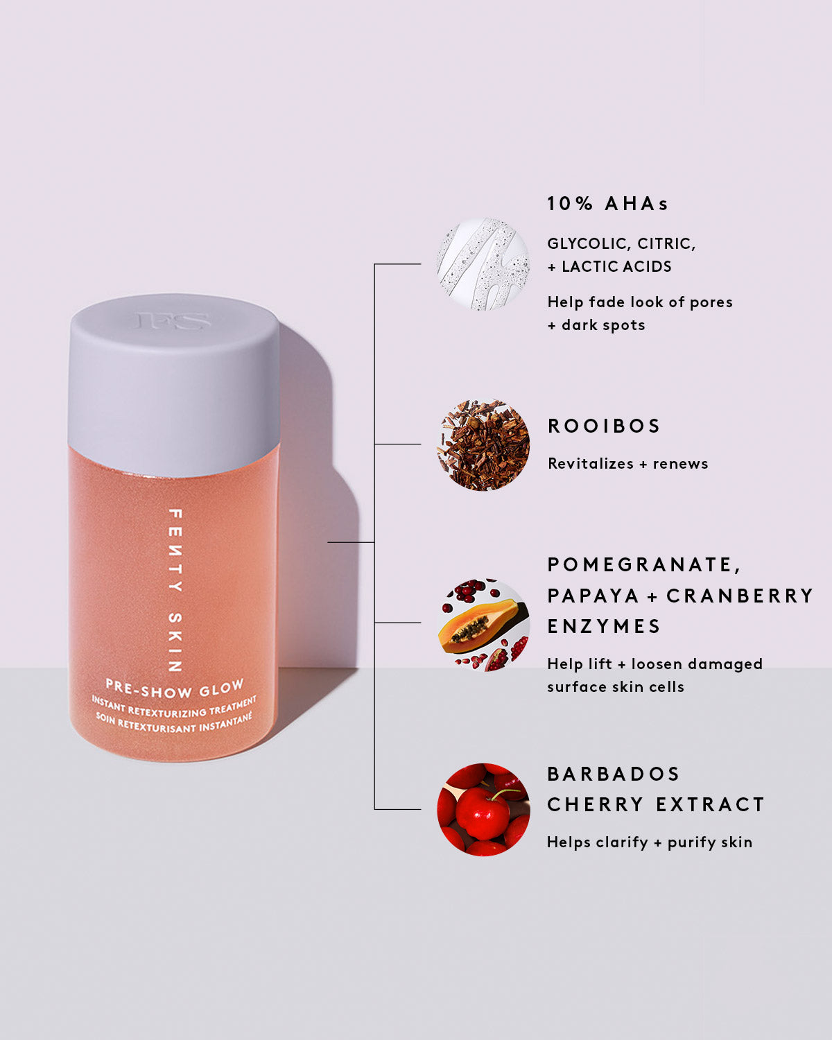 Pre-Show Glow Instant Retexturizing 10% AHA Treatment Refill