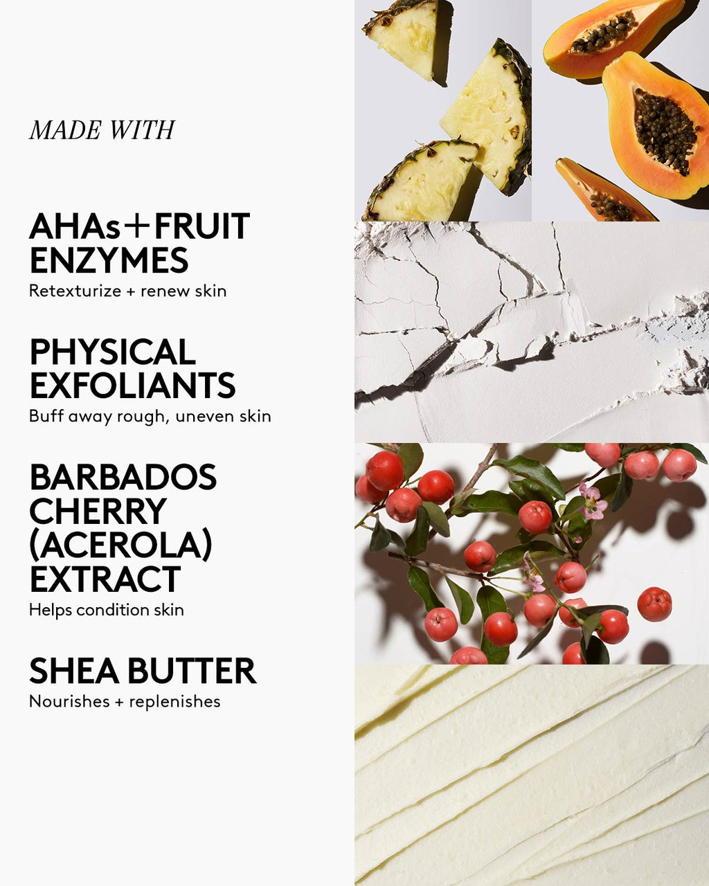 Cherry Dub Triple Action AHA Body Scrub