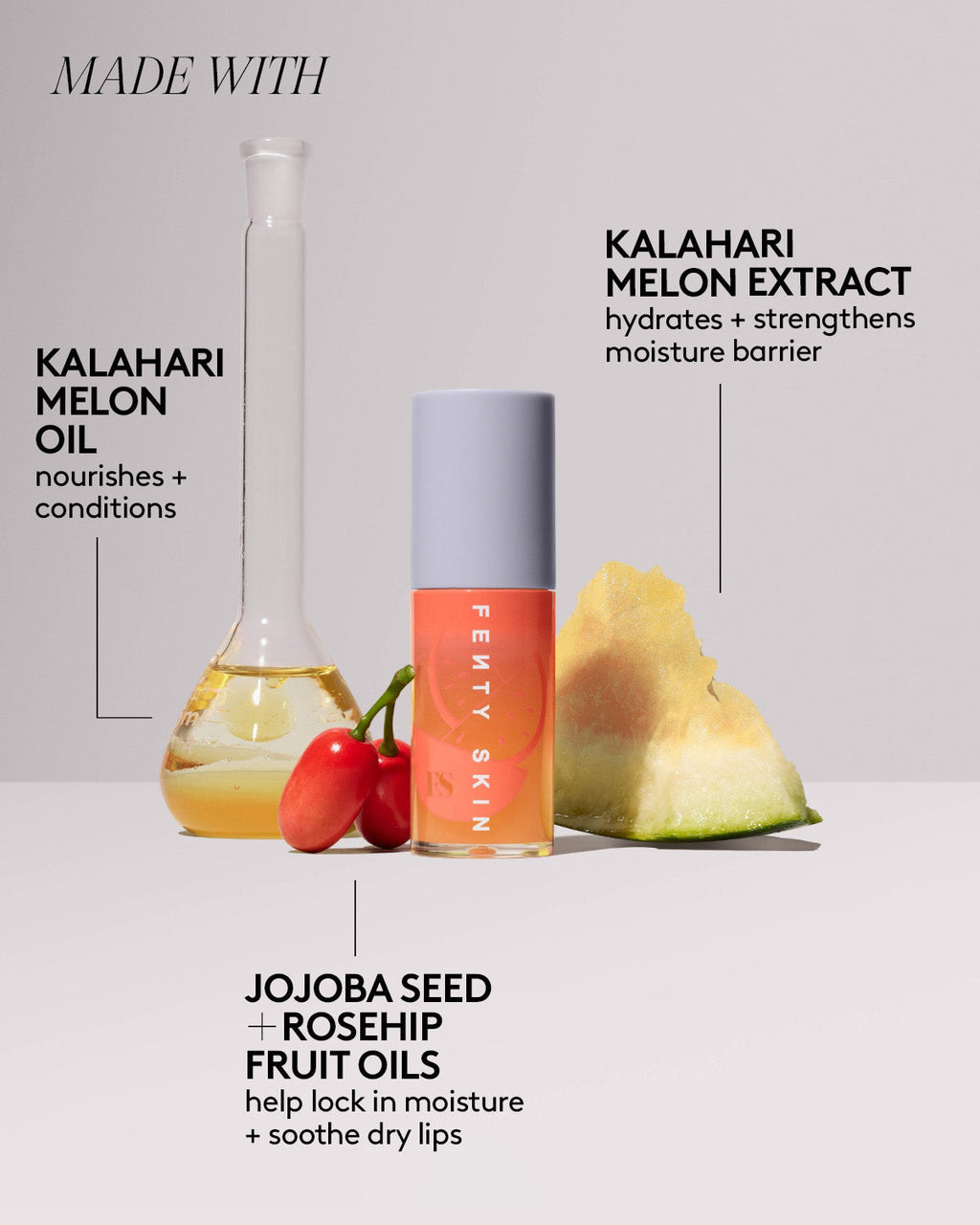 Fenty Treatz Hydrating + Strengthening Lip Oil — Kalahari Melon