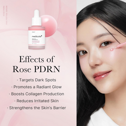 Medicube PDRN Pink Peptide Serum 30ml | Vegan Glow & Elasticity Booster
