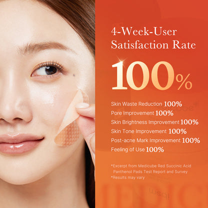 Medicube Red Succinic Acid Panthenol Peeling Pads (70pc)