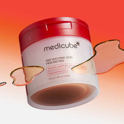 Medicube Red Succinic Acid Panthenol Peeling Pads (70pc)
