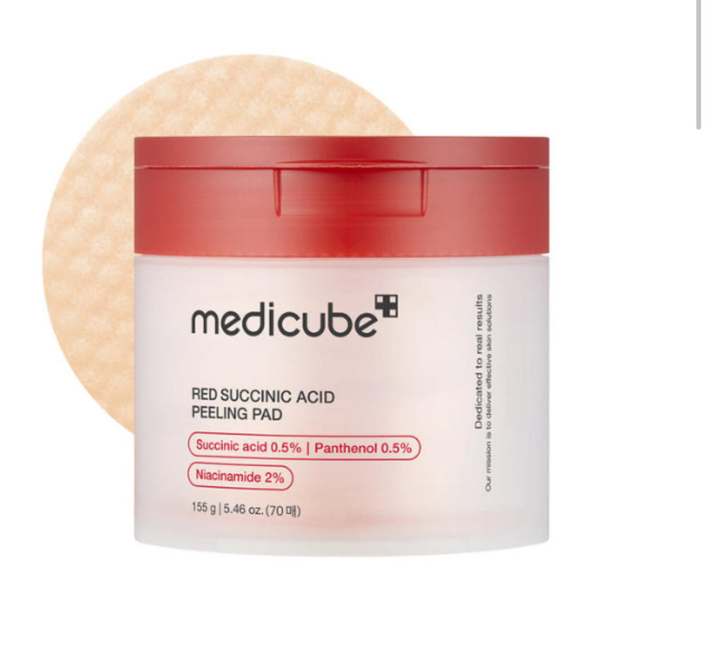 Medicube Red Succinic Acid Panthenol Peeling Pads (70pc)