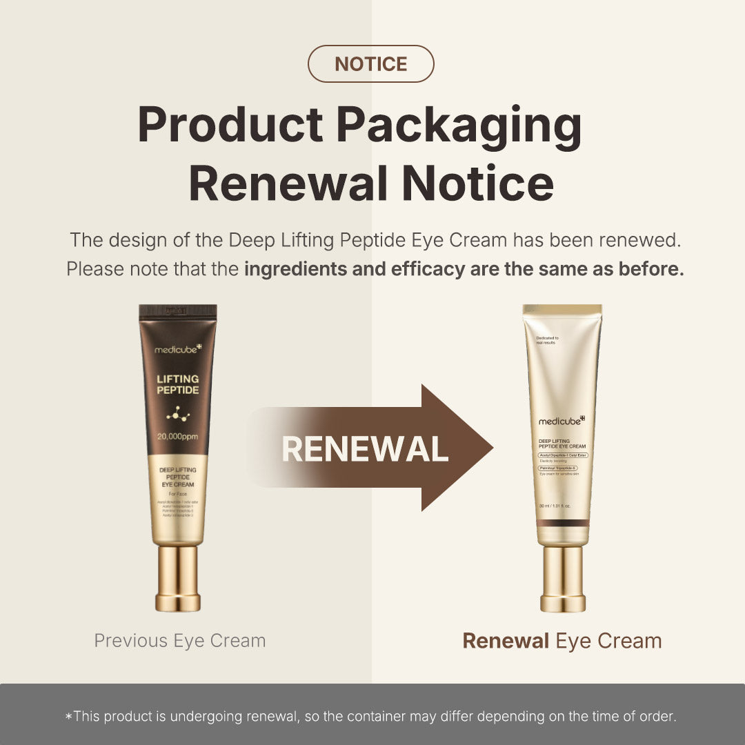 Medicube Deep Lifting Peptide Eye Cream For Face 30ml | Firming & Anti-Aging