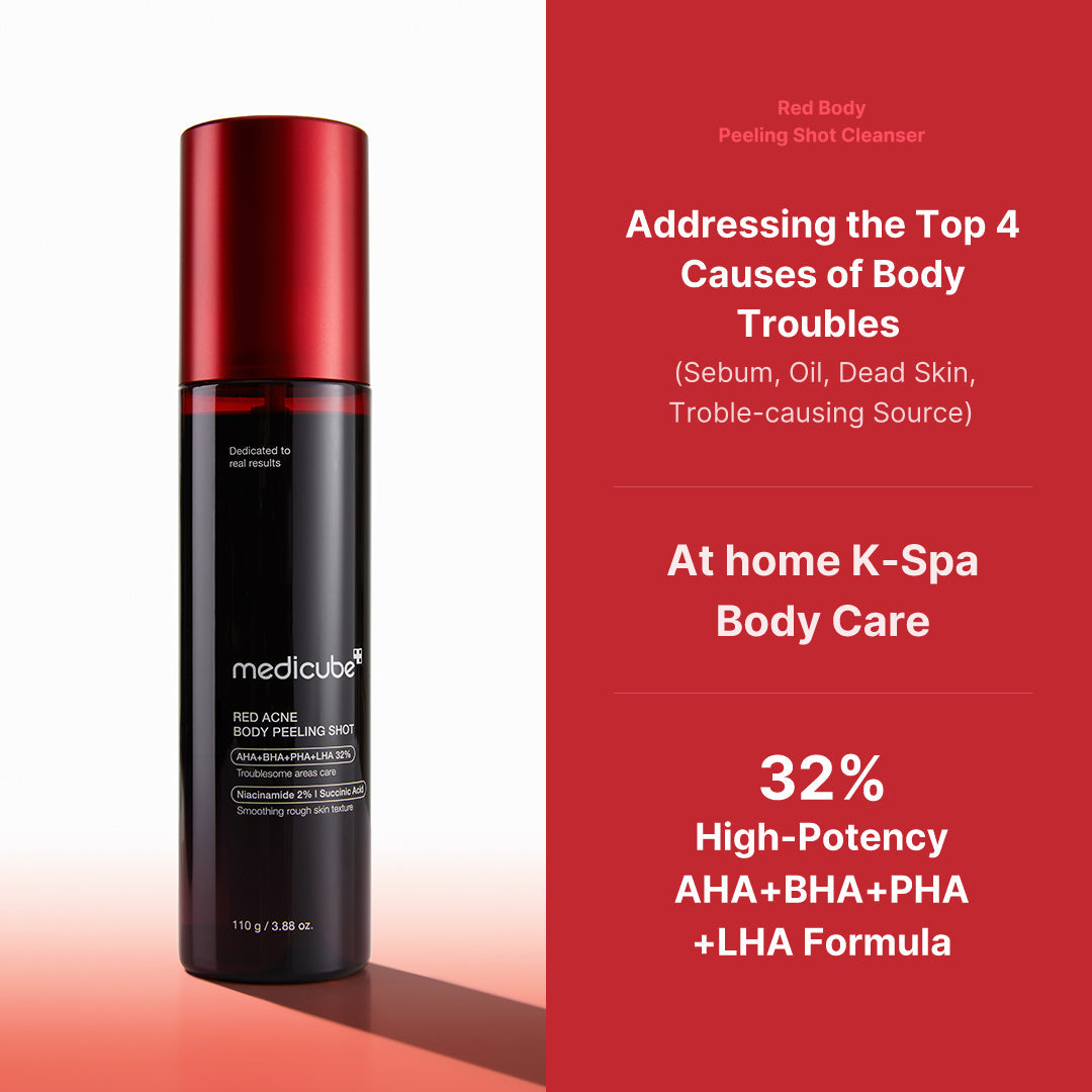 Medicube Red Acne Body Peeling Shot 2.0 110gm | Exfoliating Spray