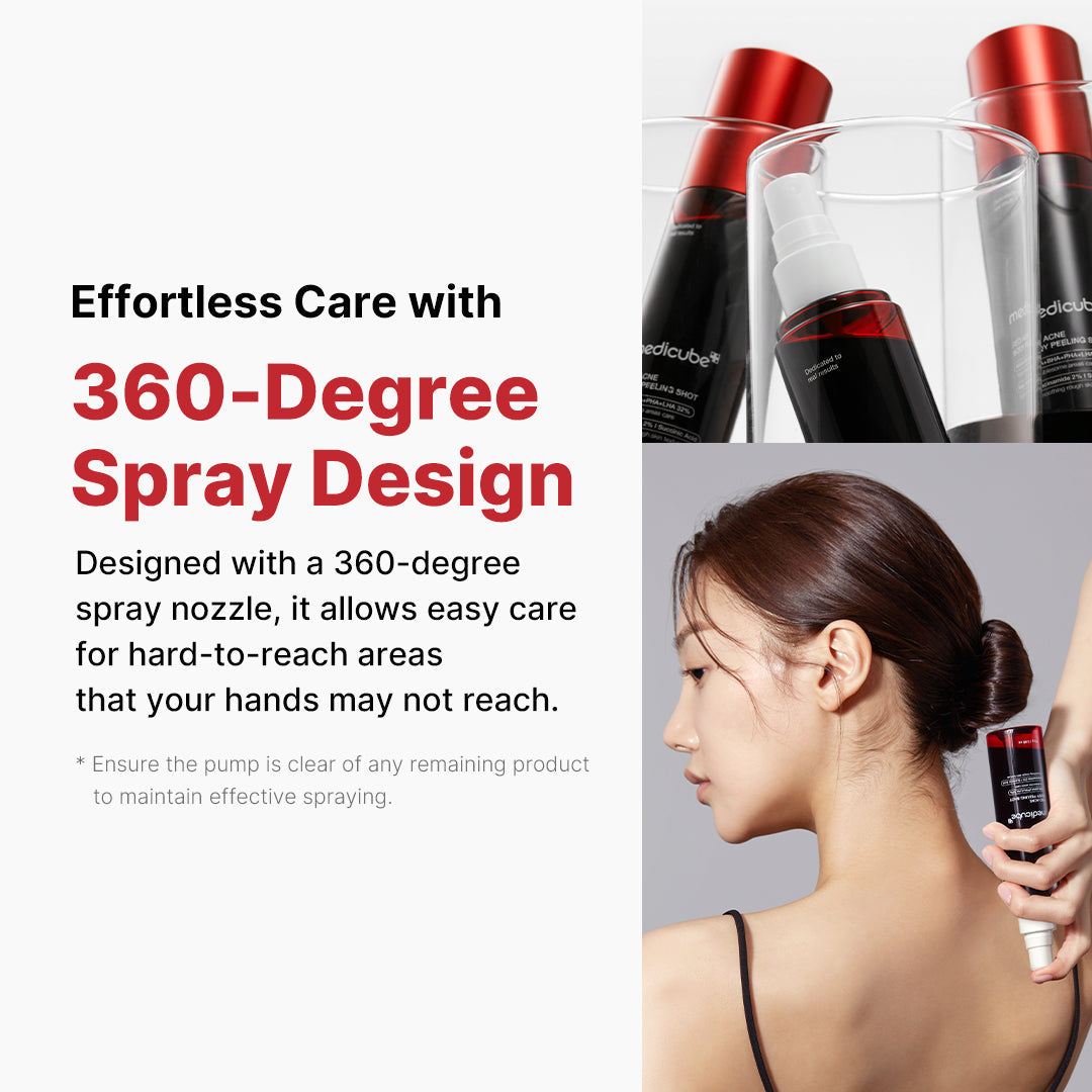 Medicube Red Acne Body Peeling Shot 2.0 110gm | Exfoliating Spray