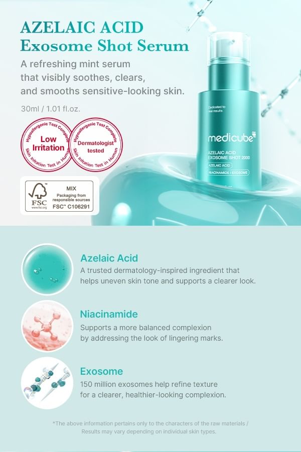 Medicube Azelaic Acid Exosome Shot 2000 30ml