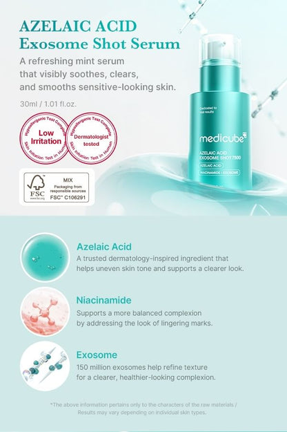 Medicube Azelaic Acid Exosome Shot 7500 30ml