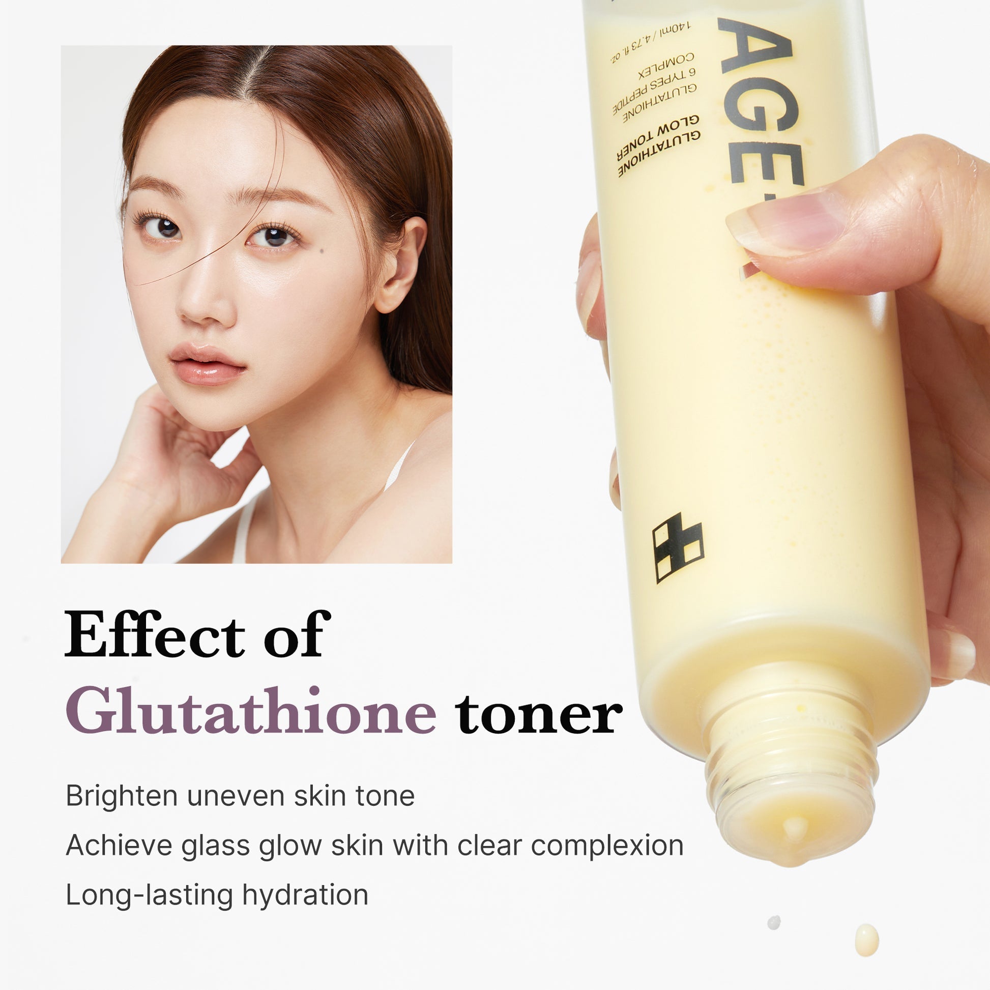 Medicube Age-R Glutathione Glow Toner 140ml | Brightening Milky Toner