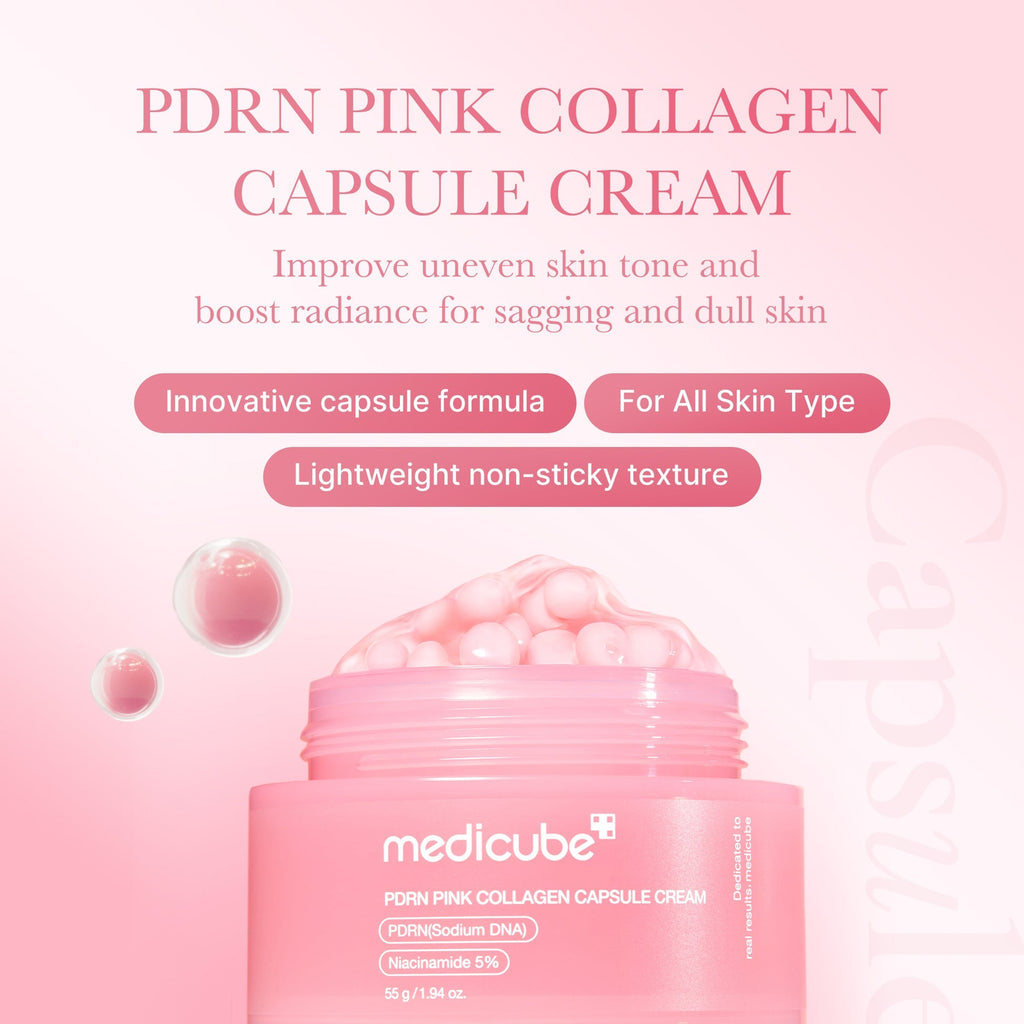 Medicube PDRN Pink Collagen Capsule Cream 55g | Brightening & Glow