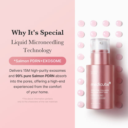 Medicube PDRN Pink Exosome Shot Serum 2000 30ml | Beginner’s Glow