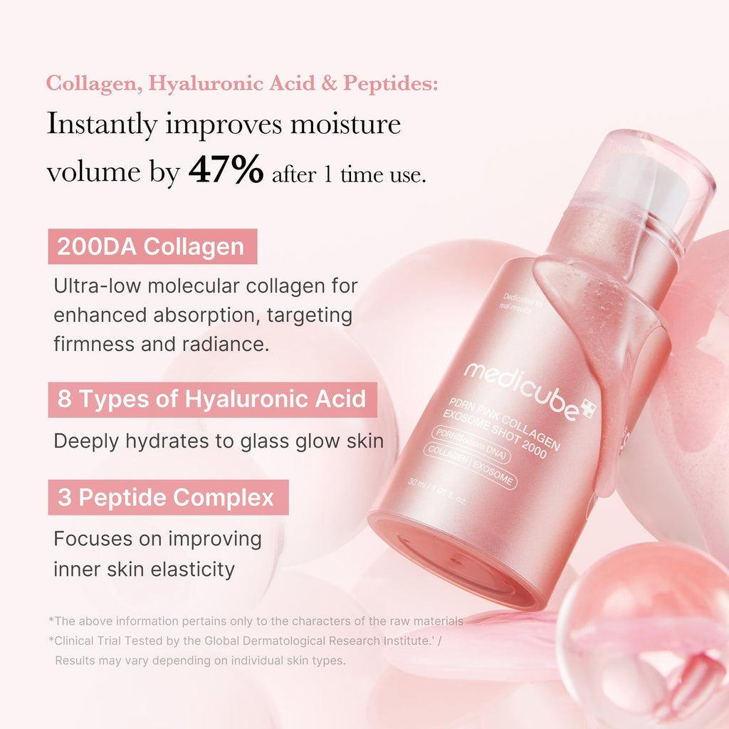 Medicube PDRN Pink Exosome Shot Serum 2000 30ml | Beginner’s Glow